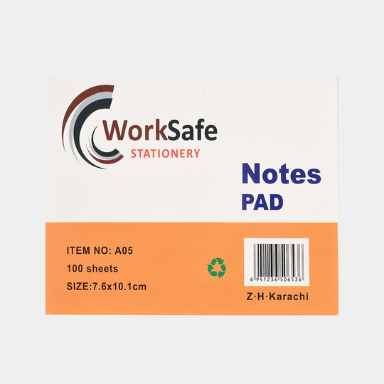 Work Safe Sticky Note Size 3*4