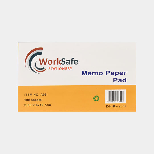 Work Safe Sticky Note Size 3*5
