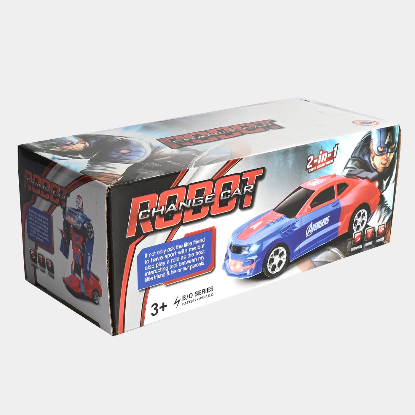 Transformer Car with Light & Sound For Kids