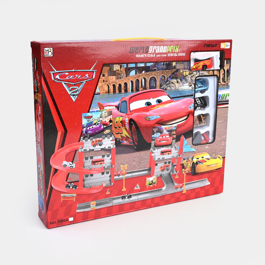 Multi-Level Parking Fun with Iconic Cars Characters