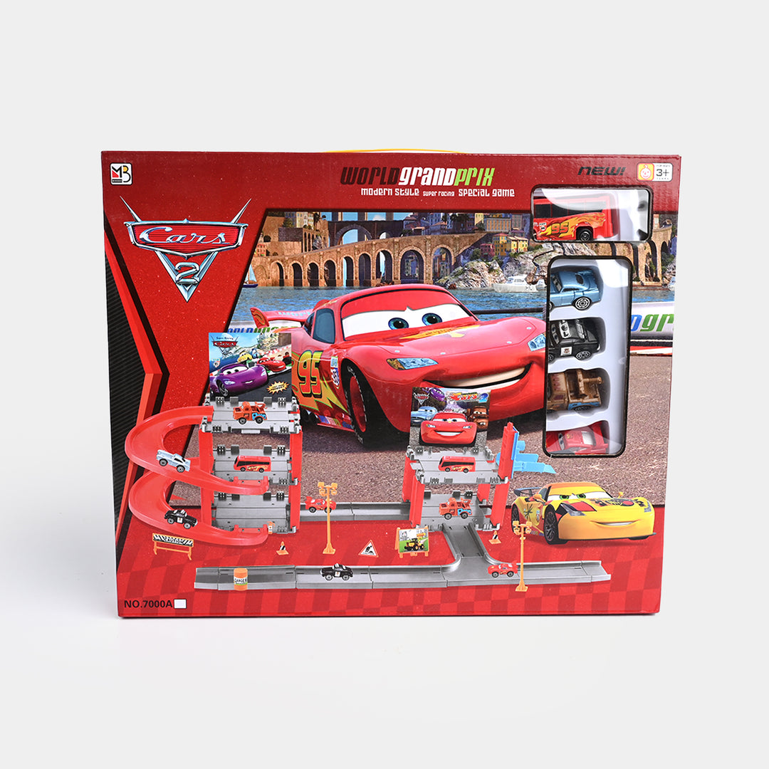 Multi-Level Parking Fun with Iconic Cars Characters