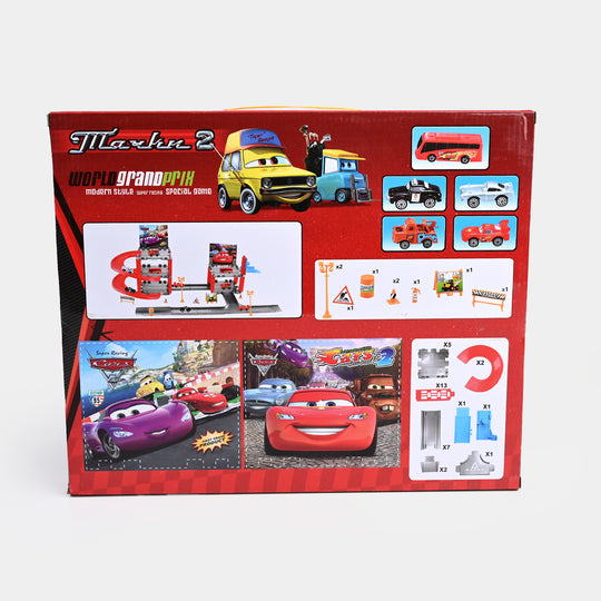 Multi-Level Parking Fun with Iconic Cars Characters