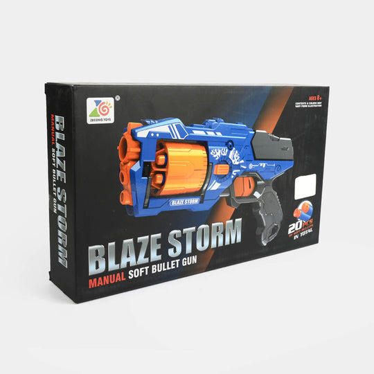 Blaze Storm Manual Soft Dart Blaster Toy