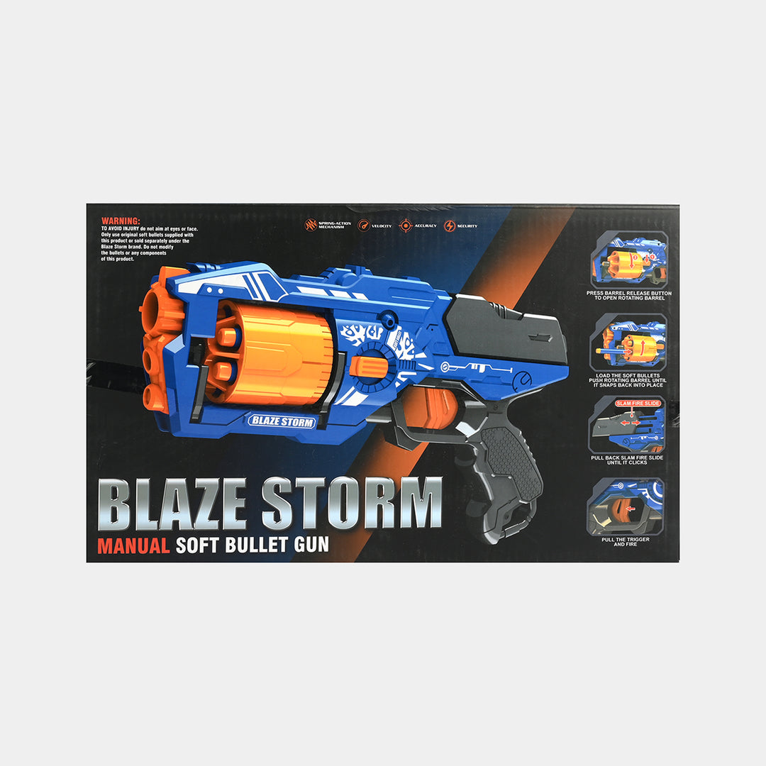 Blaze Storm Manual Soft Dart Blaster Toy