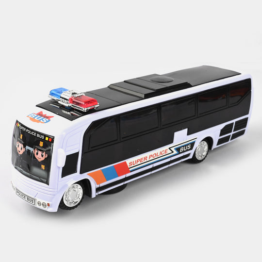 Police Bus With Light & Sound For Kids