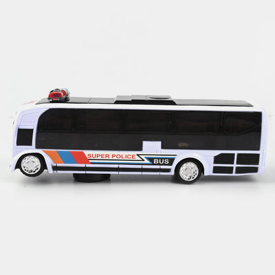 Police Bus With Light & Sound For Kids