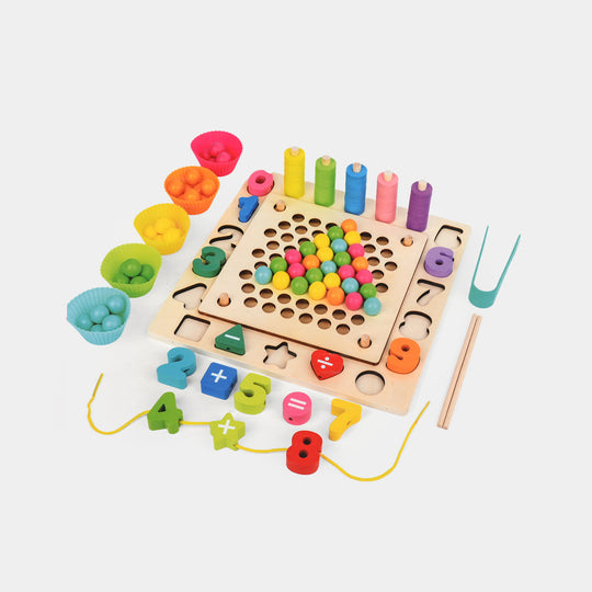 Wooden Multifunction Educational Game 6in1 for Kids