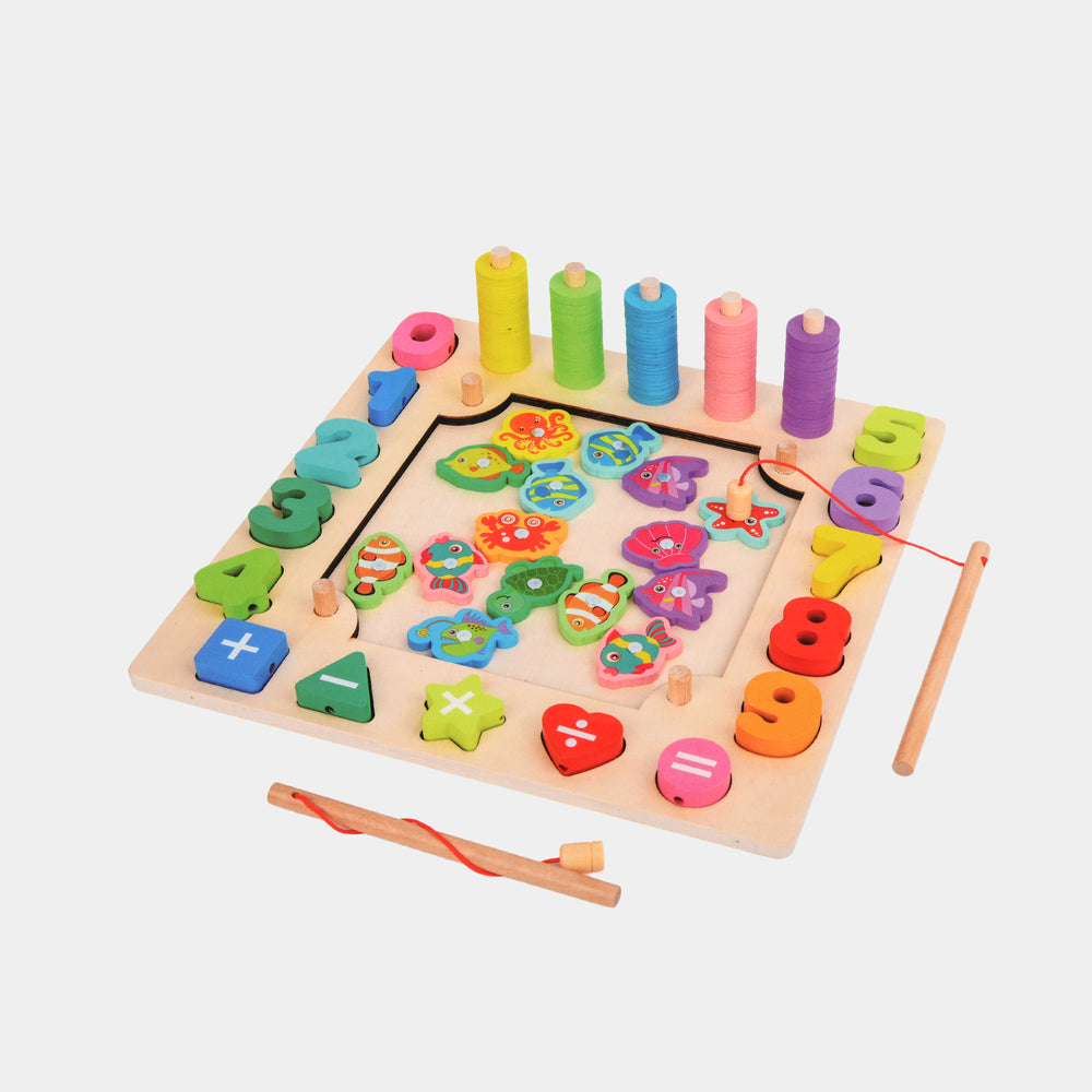 Wooden Multifunction Educational Game 6in1 for Kids