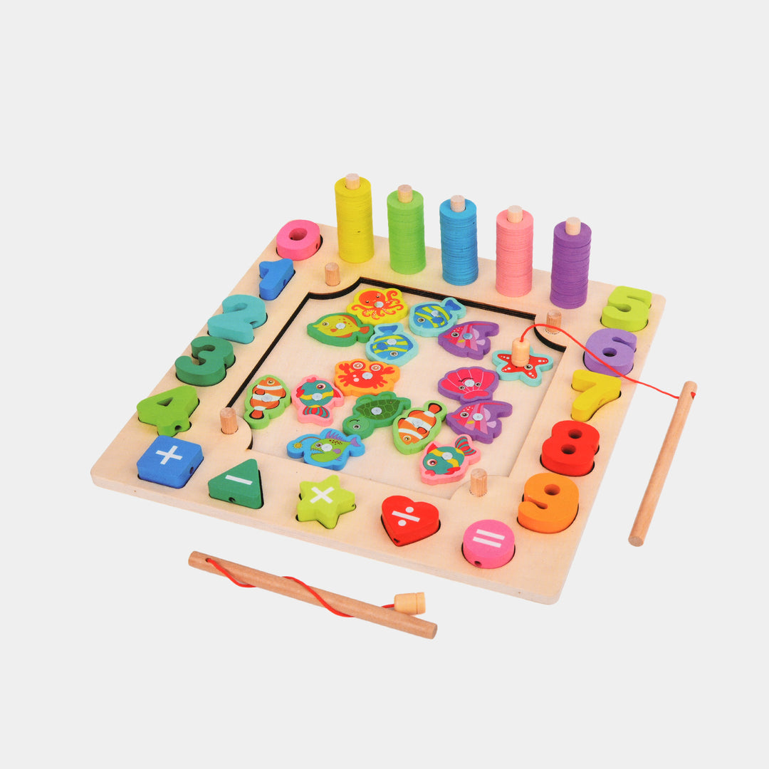 Wooden Multifunction Educational Game 6in1 for Kids