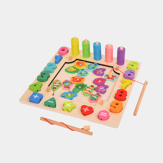 Wooden Multifunction Educational Game 6in1 for Kids