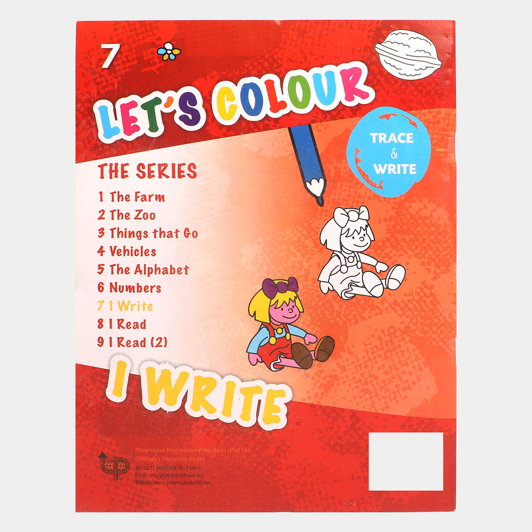 Let's Colour & Write Book For Kids