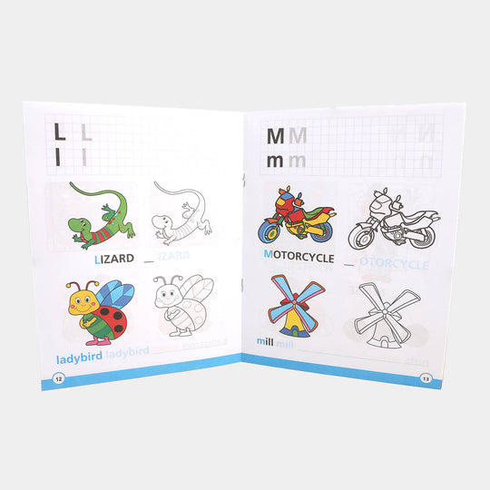 Let's Colour & Write Book For Kids