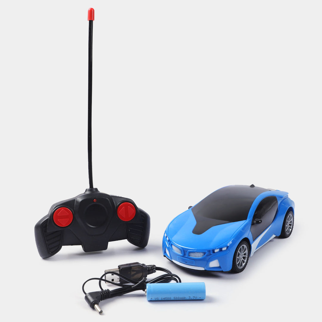 3D Famous Remote Control Car-Blue