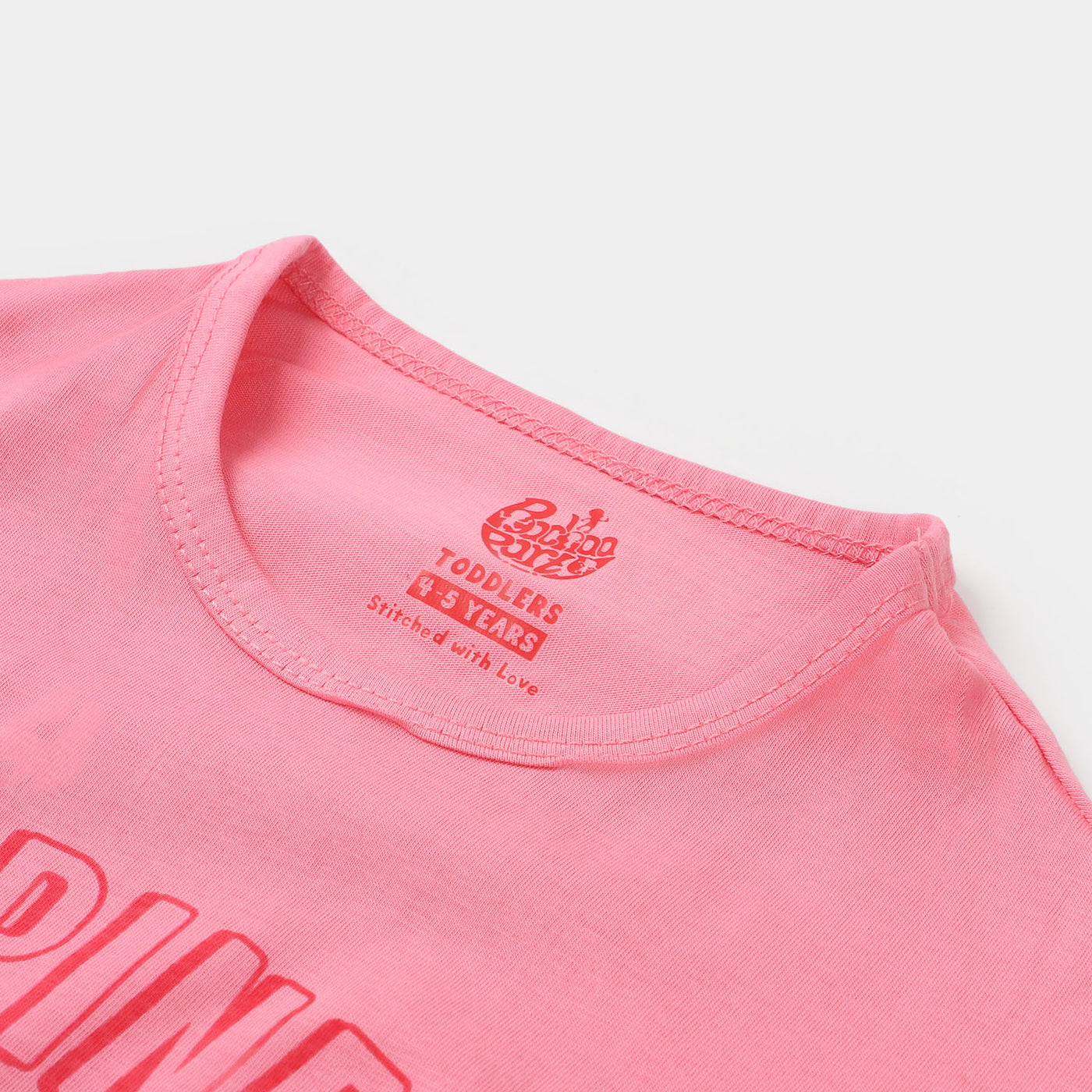 Girls-T Shirt H/S HAPPINESS - Pink