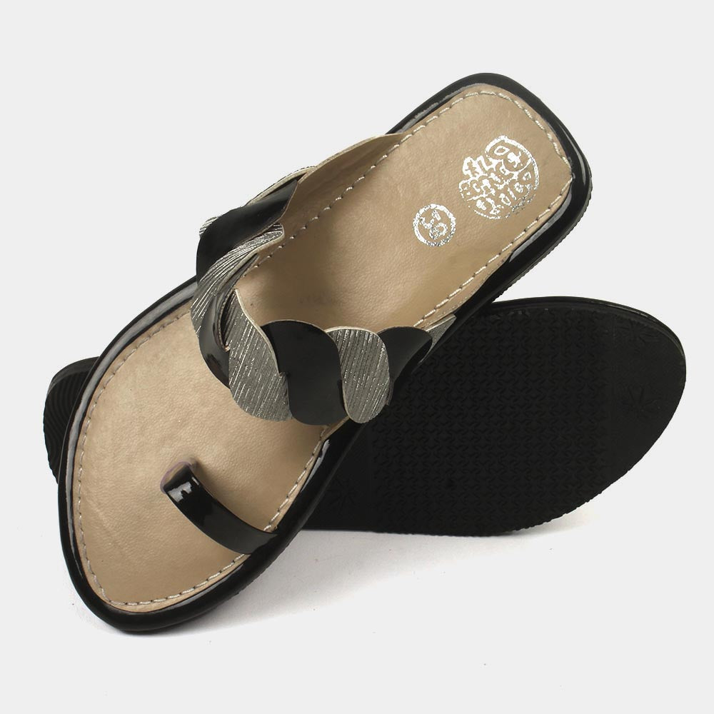 Girls Slipper 70-12 - BLACK