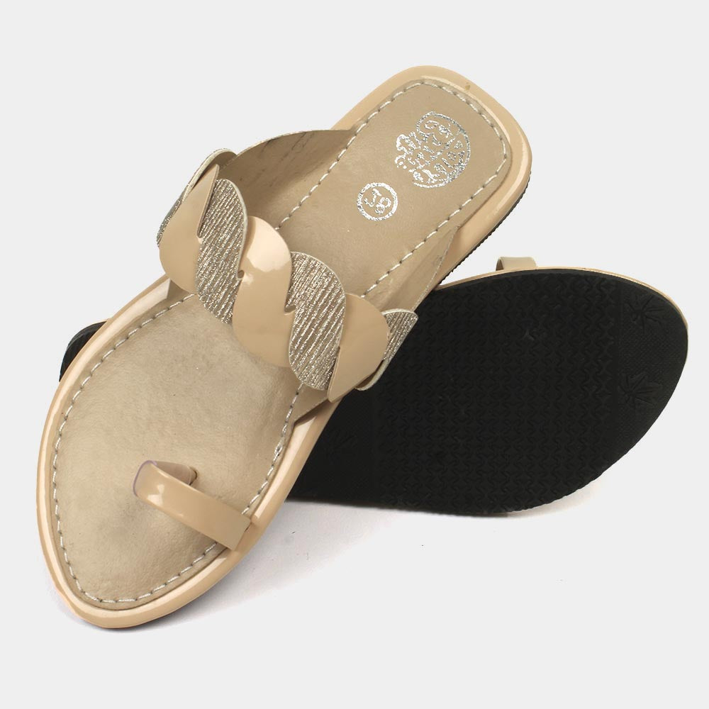 Girls Slipper 70-12 - Fawn