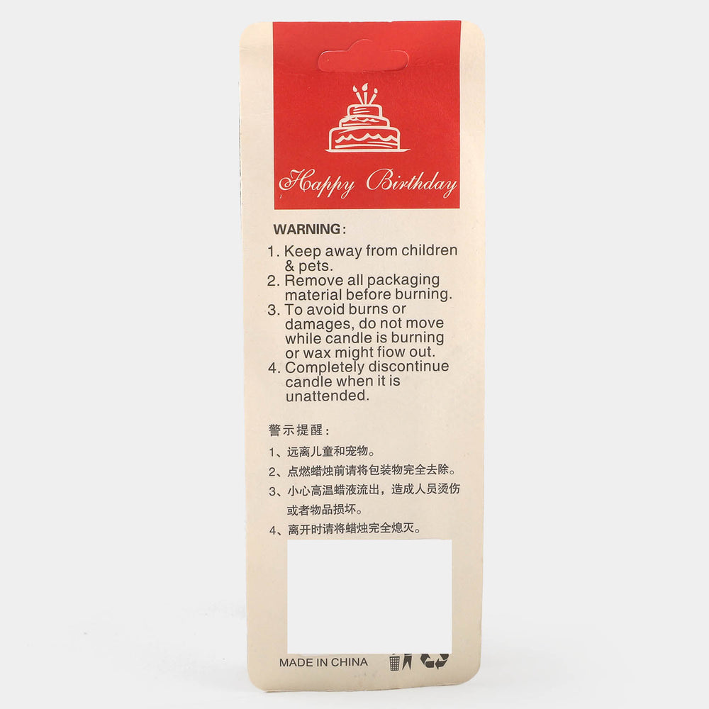 Candle Numeric "4"