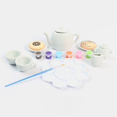 Painted Ceramic Tea Set