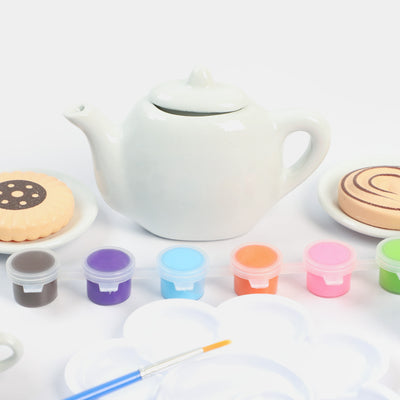 Painted Ceramic Tea Set