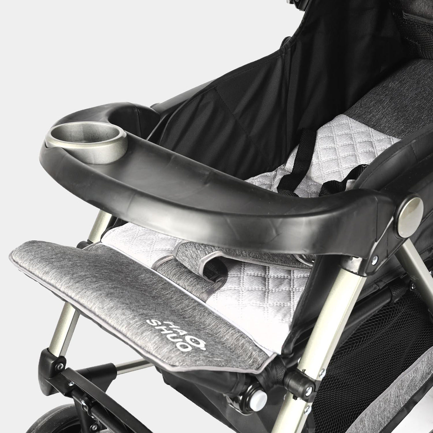 Foldable Baby Stroller-Grey