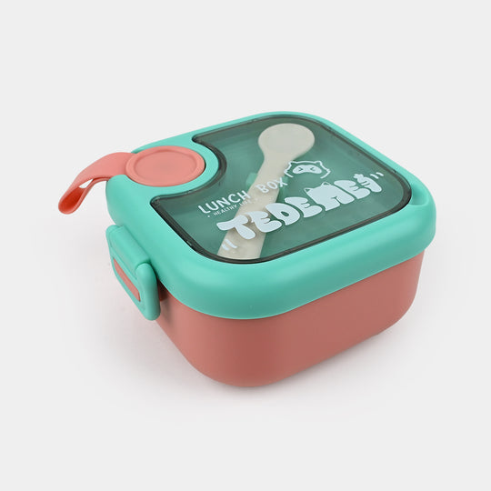 Lunch Box For Kids - Green/Peach