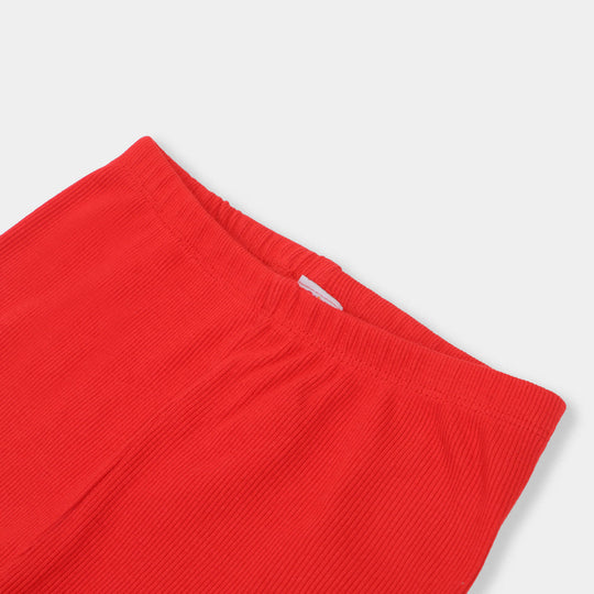 Girls Rib TIGHTS - Red