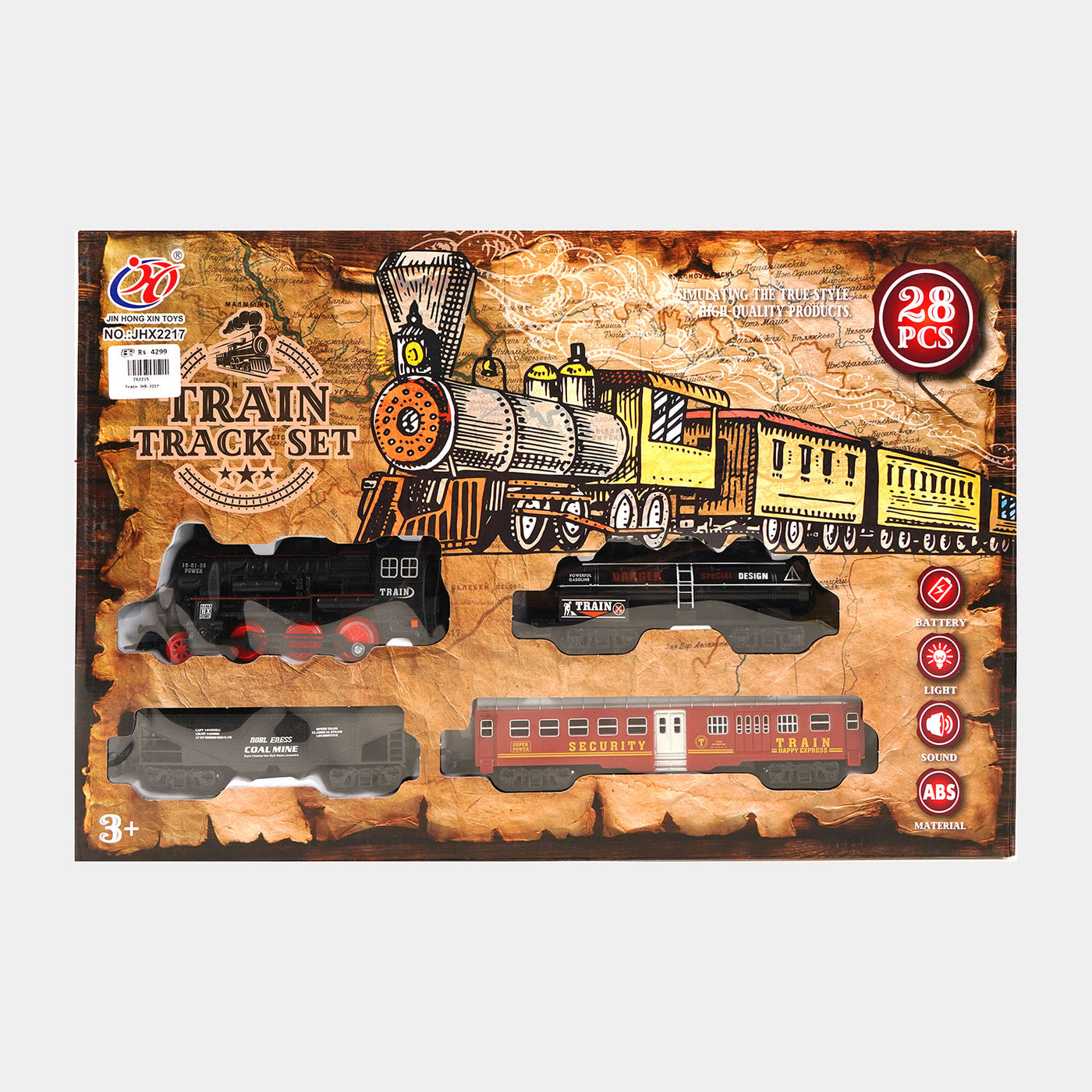 Classic Train Set with Tracks, Toy For Kids