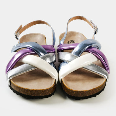 Girls Sandals 2022-194 - Blue/Silve
