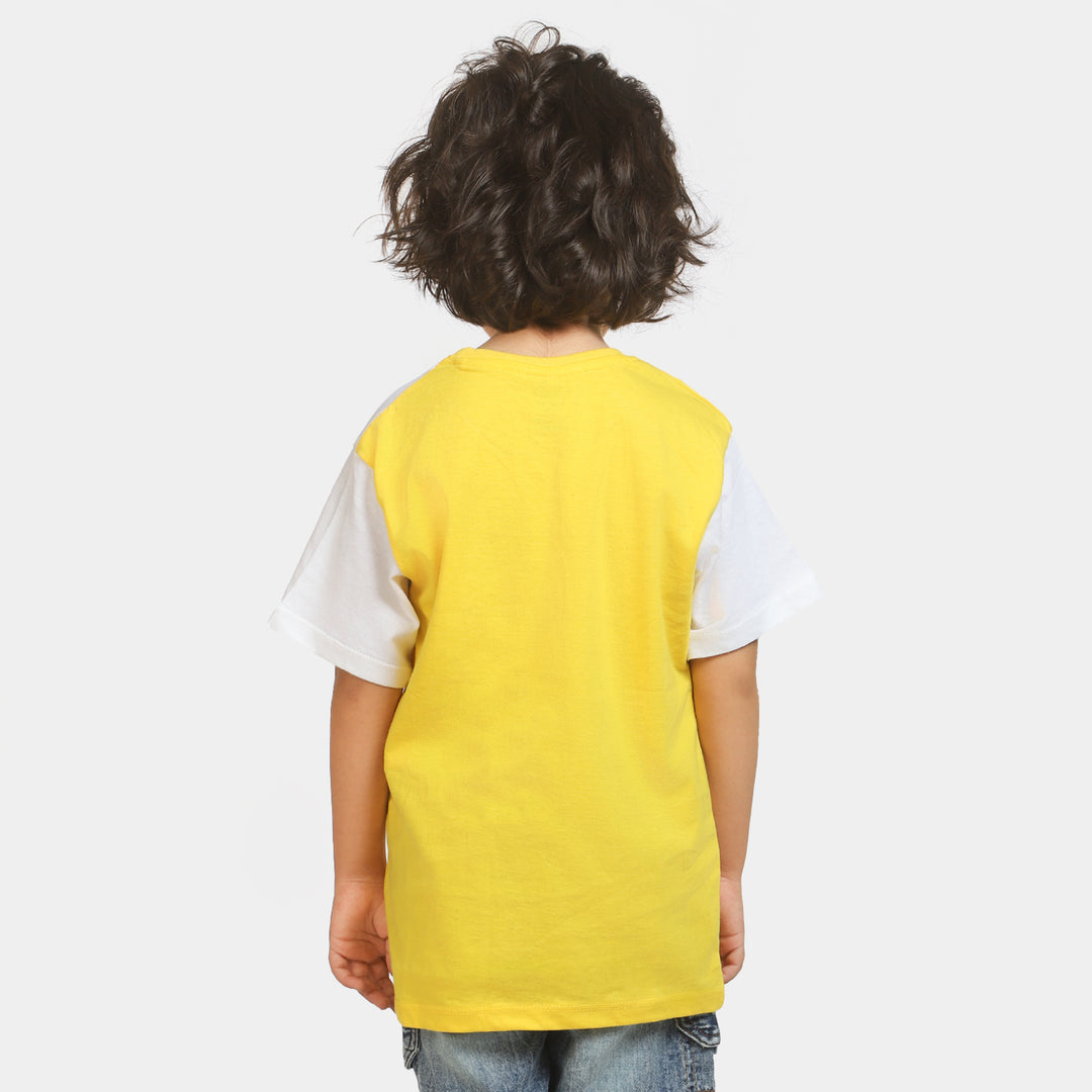 Boys T-Shirt Summer Waves| Yellow