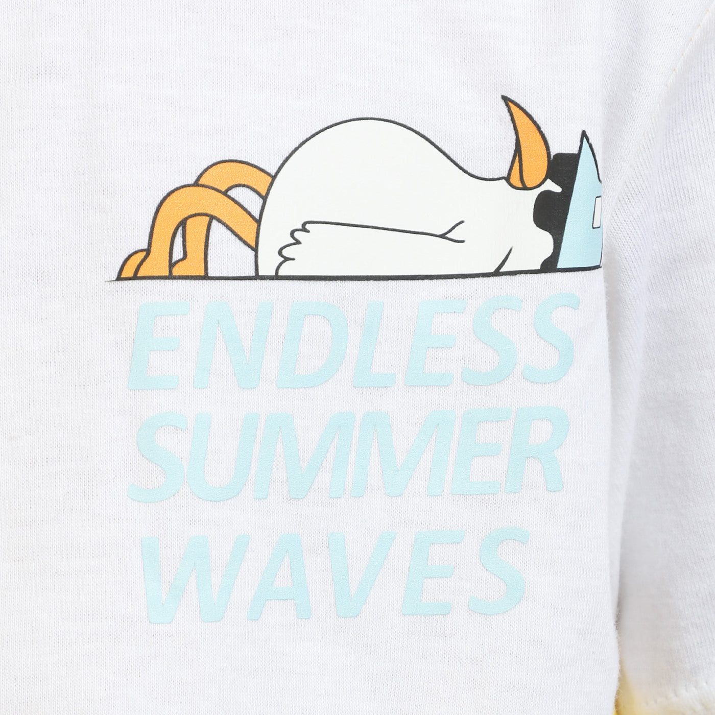 Boys T-Shirt Summer Waves| Yellow