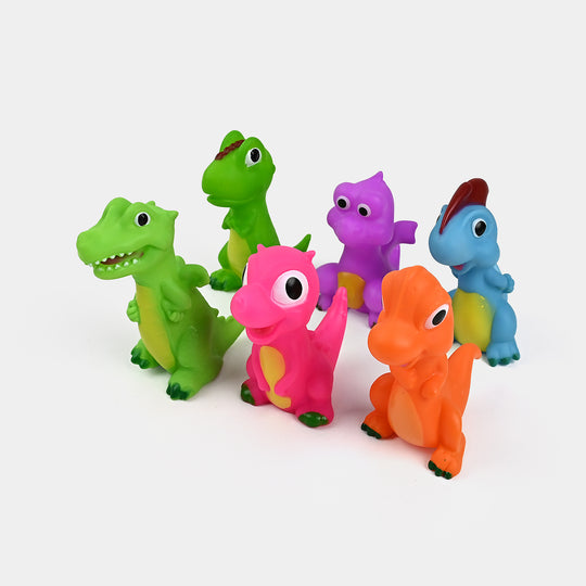 Multi-Color Rubber Soft Toys With Sound | 6PCs