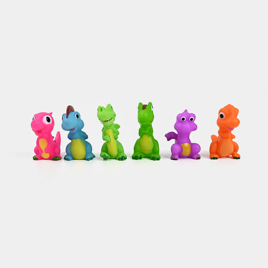 Multi-Color Rubber Soft Toys With Sound | 6PCs