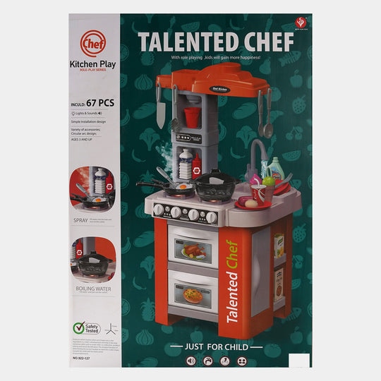 Talented Large Chef Kitchen Set Toy | 67PCs