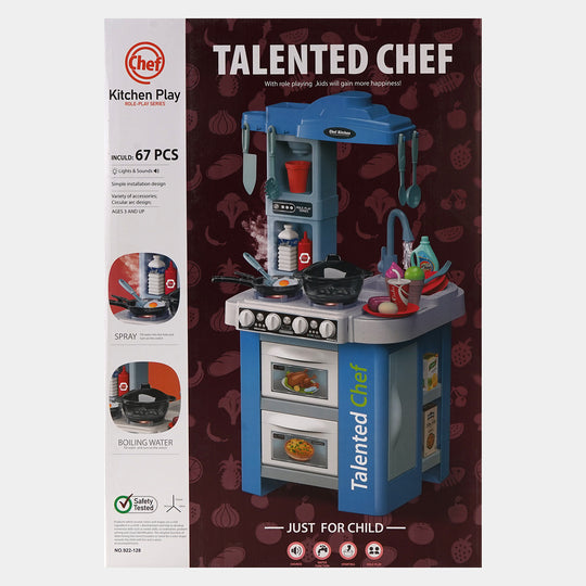 Talented Large Chef Kitchen Set Toy | 67PCs