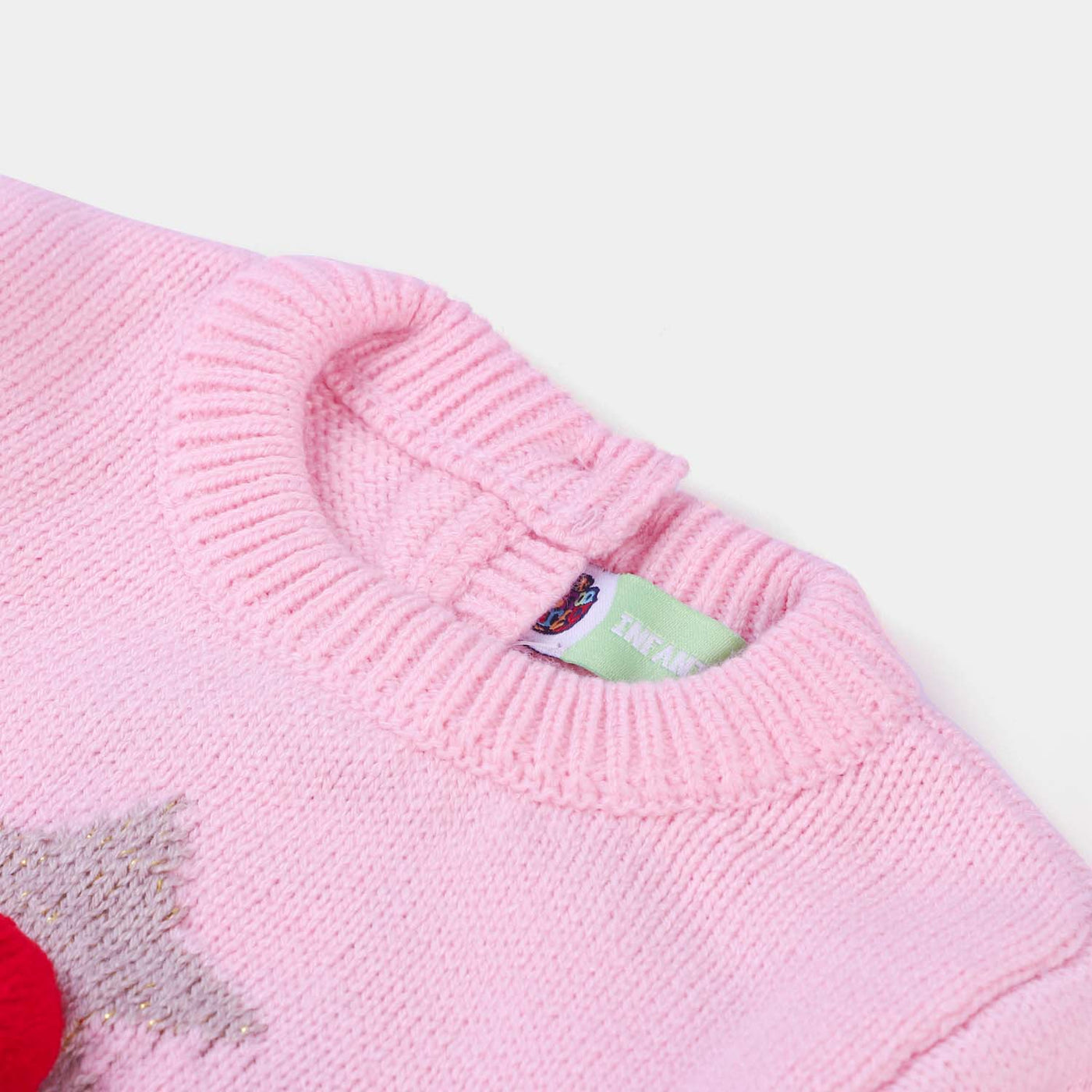 Infant Girls Knitted Sweater -Pink