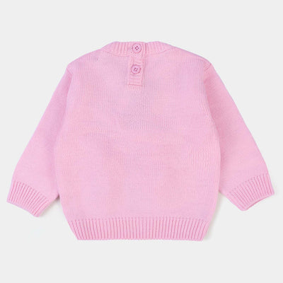 Infant Girls Knitted Sweater -Pink