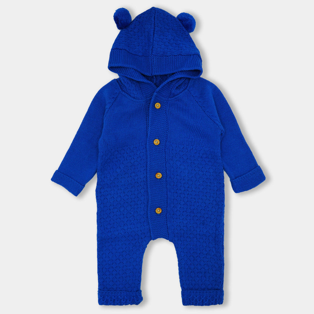 Infant Boys Knitted Romper -L-Blue