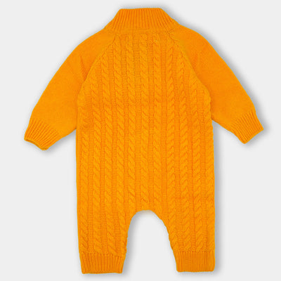 Infant Boys Knitted Romper -Yellow