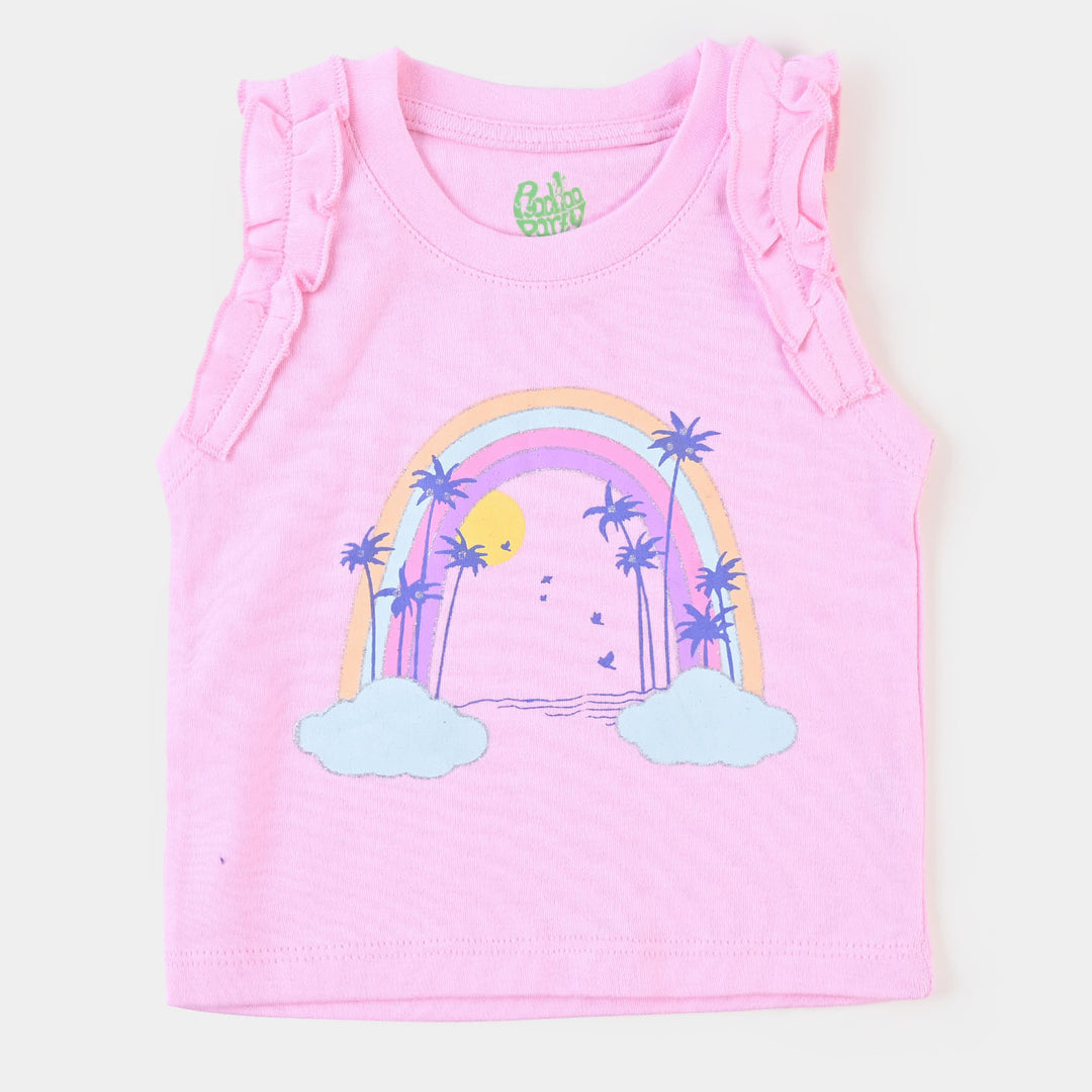 Girls Set 2 Pcs Top and Skirt Rainbow Beach-Pastel