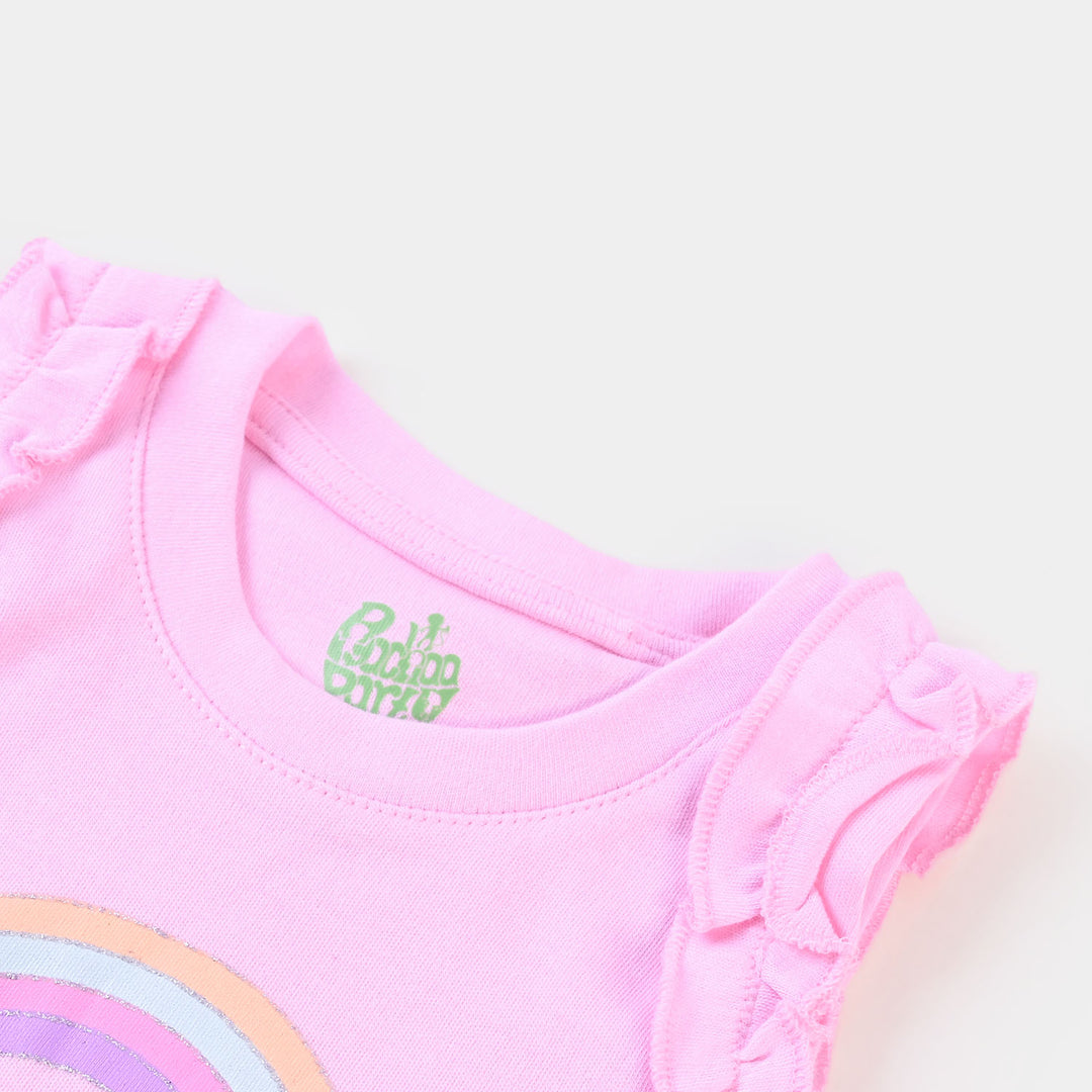 Girls Set 2 Pcs Top and Skirt Rainbow Beach-Pastel