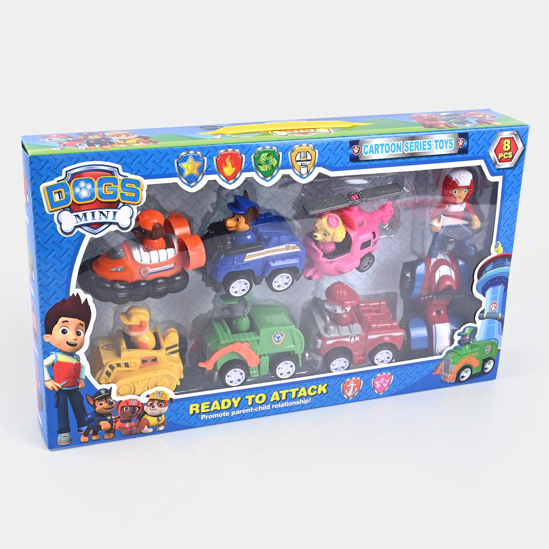 Pull Back Character Rescue Vehicle For Kids