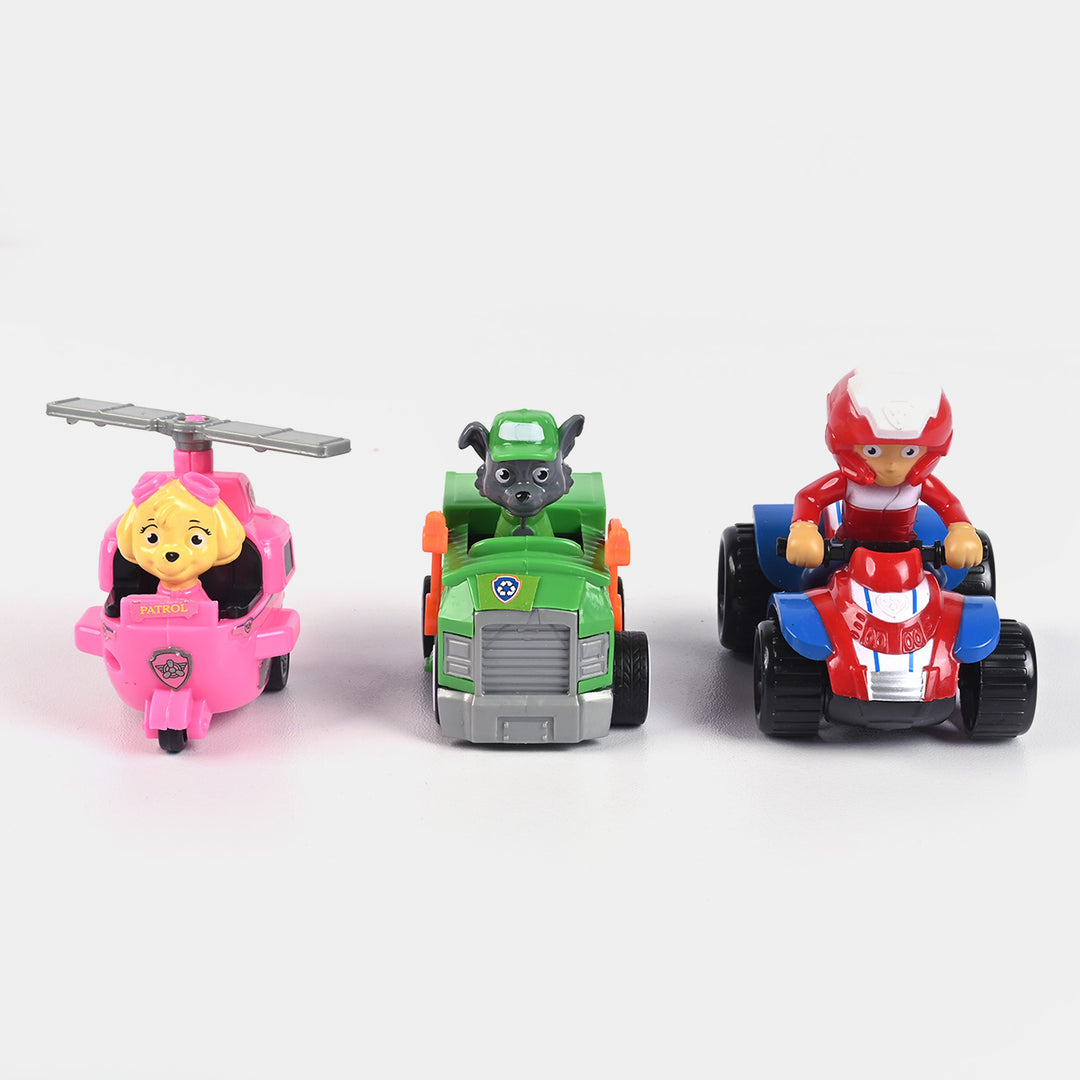 Pull Back Character Rescue Vehicle For Kids