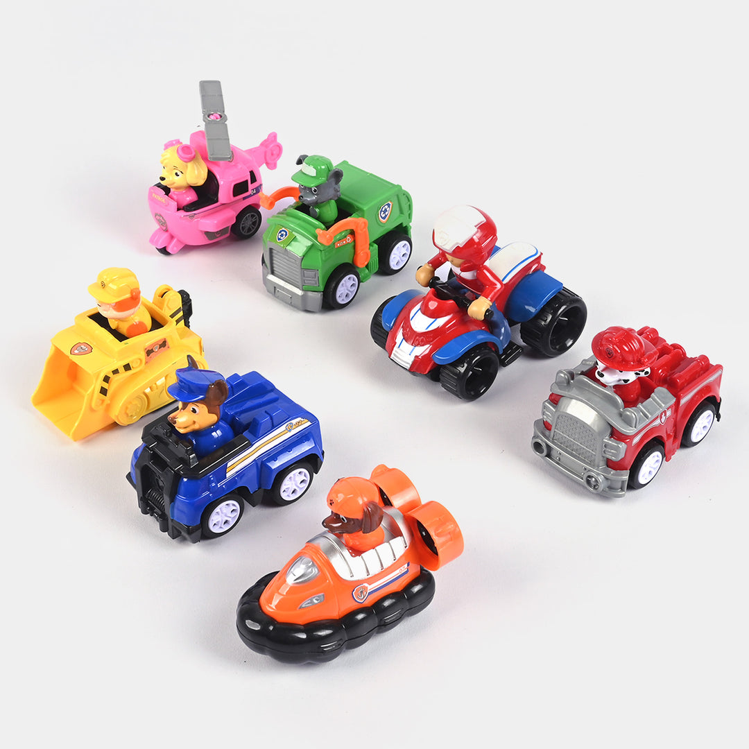 Pull Back Character Rescue Vehicle For Kids