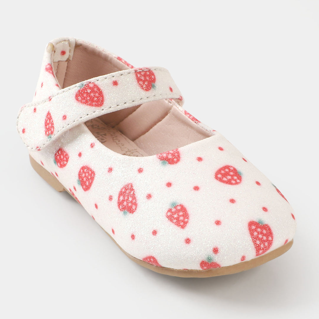 Girls Pumps PP 640-47  - White/Red
