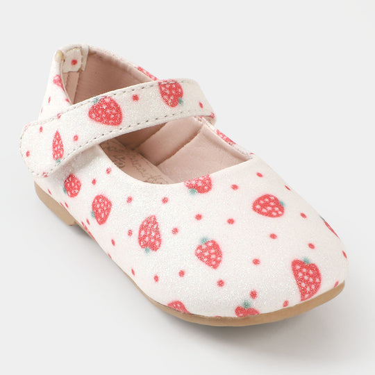 Girls Pumps PP 640-47  - White/Red
