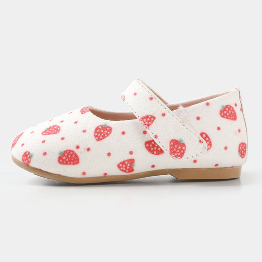 Girls Pumps PP 640-47  - White/Red