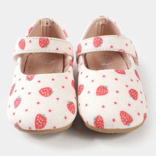 Girls Pumps PP 640-47  - White/Red