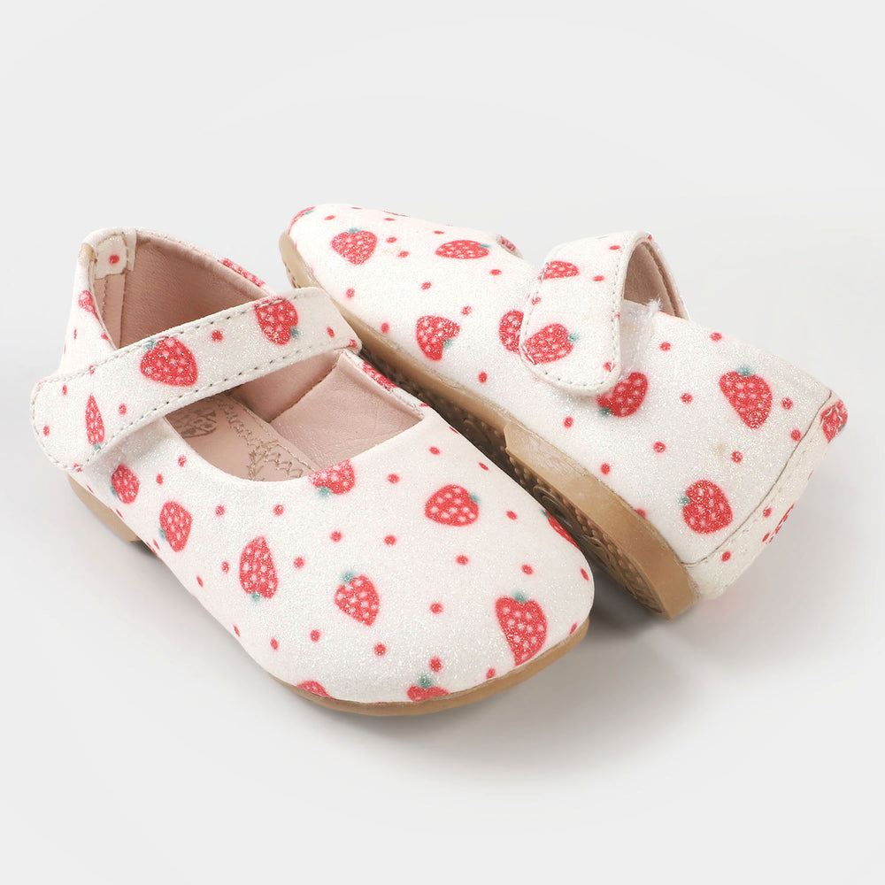 Girls Pumps PP 640-47  - White/Red