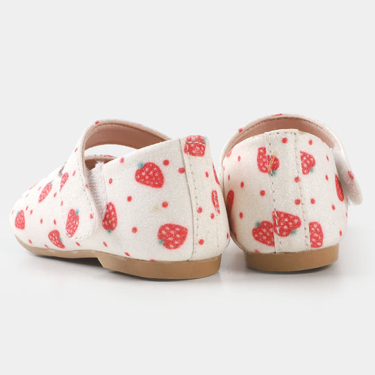 Girls Pumps PP 640-47  - White/Red