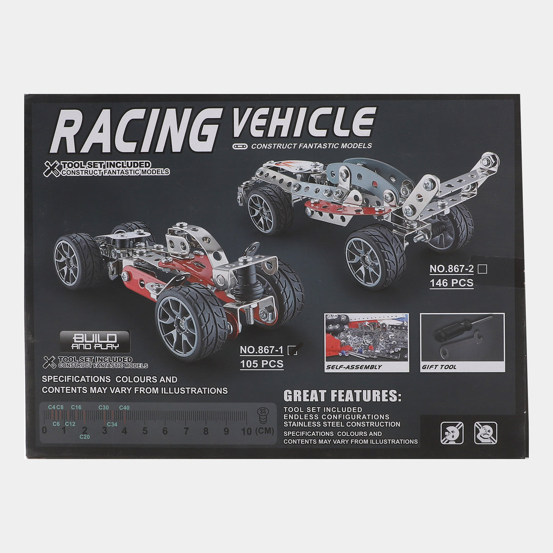 Building Blocks Racing Vehicle For Kids